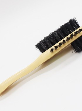 Shoe Polish Brush Black Bristle Soft Brush for Leather Shoes