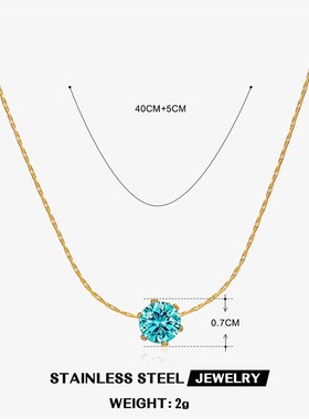 Stainless Steel 6Claw Necklace Hip Hop Titanium Steel Color