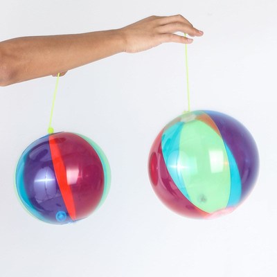Inflatable Glow Paddle Ball Colorful Kids Toy Ball Lightup B