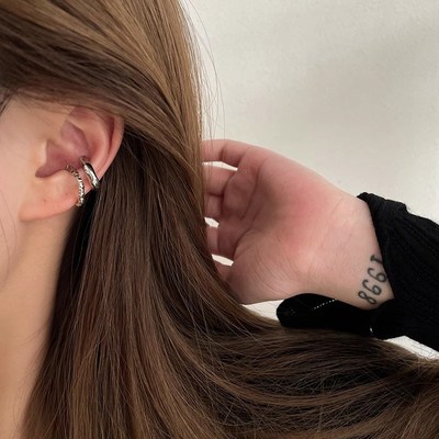 French Minimalist Ear Cuff Unique Design HighClass Earrings