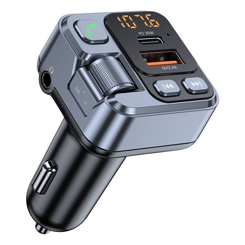 Car MP3 Player FM Transmitter PD30W Fast Charge24A Bluetooth