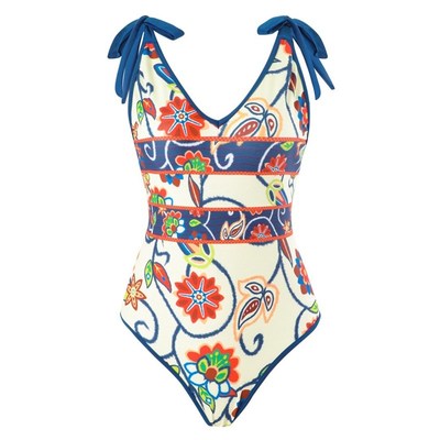 2025 LangQi French TwoPiece Swimsuit Digital Print Hipcoveri