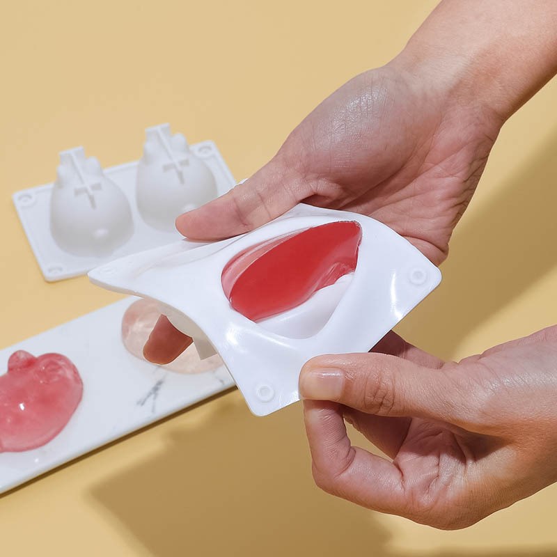 Silicone Rabbit Mold for Thanksgiving Jelly Pudding DessertF