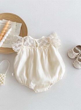 Baby Romper Bodysuit 2025 Summer Lace Princess Style Newborn