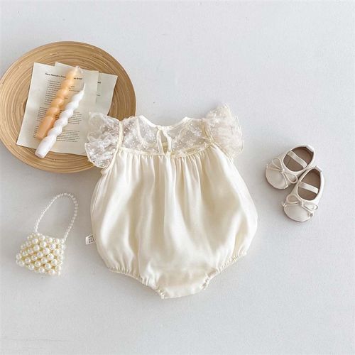 Baby Romper Bodysuit 2025 Summer Lace Princess Style Newborn
