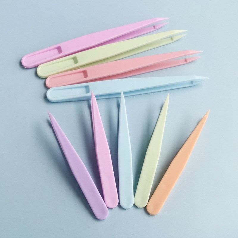 DIY Diamond Painting Nail Plastic Tweezers with Pointed Tip