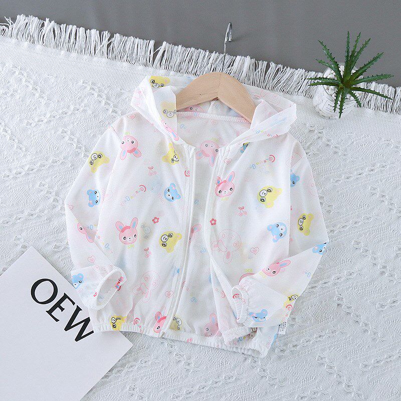 Summer Lightweight Breathable BabyKids Sun Protection Jacket