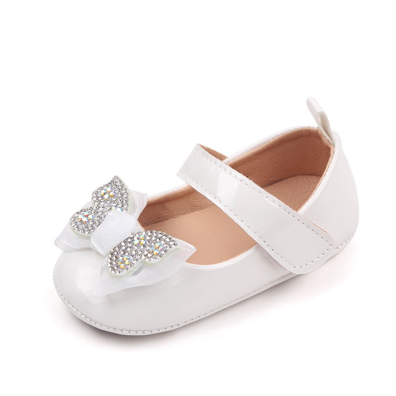 Baby Shoes PU Leather Soft Bottom Learning Walker Princess S