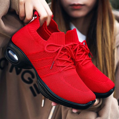 Soft Air Cushion Dance Shoes for Women Four Seasons Breathab