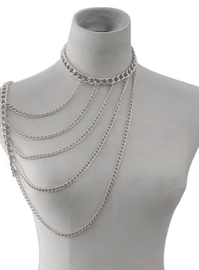 European Fashion Necklace Sexy Geometric Ushaped Tassel Shou