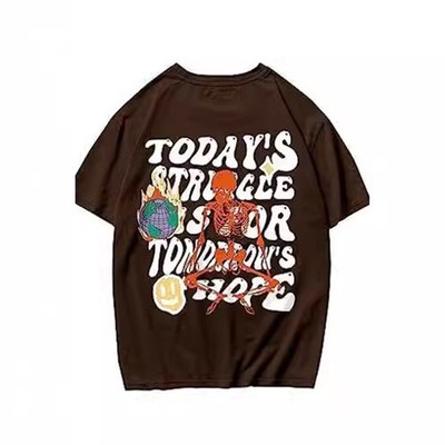 2025 Summer TShirt EuroAmerican Hip Hop 3D Digital Print Men