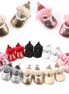 Bright Rose Baby Shoes Princess Shoes Soft Bottom Cloth Bott