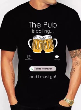 2025 Summer Mens 3D Print TShirt Friday Beer Day Mens Short