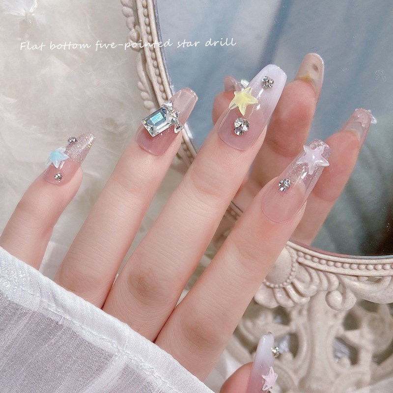 50PCS Nail Art Stars Moon Charms Icy Cool50PCS Nail Art Star