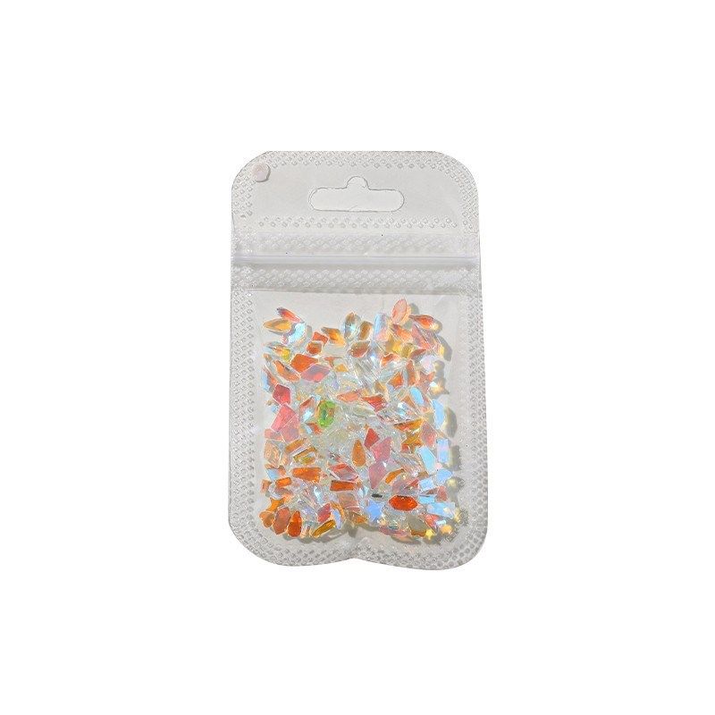 Mini Small Size Nail Art White Flatbottomed Abnormal Drill W