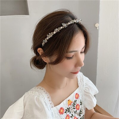 Sparkling Rhinestone Hairband Crystal Zirconium Hair Hoop Vi
