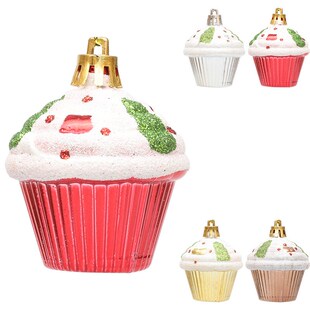 Shiny Christmas Ball DIY Gift Decorative Ornament for Cake P