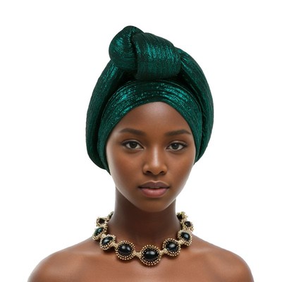 African Headwrap Hat Fashionable Scald Perm in 2025 Elastic