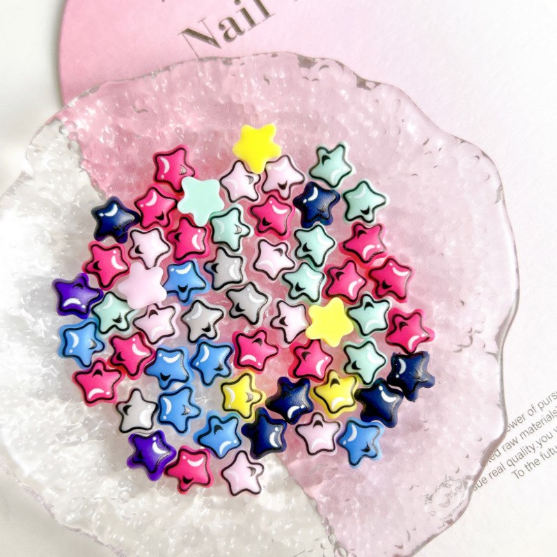 Japanese Cartoon 3D Star Nail Art Decor Materials Resin Pent