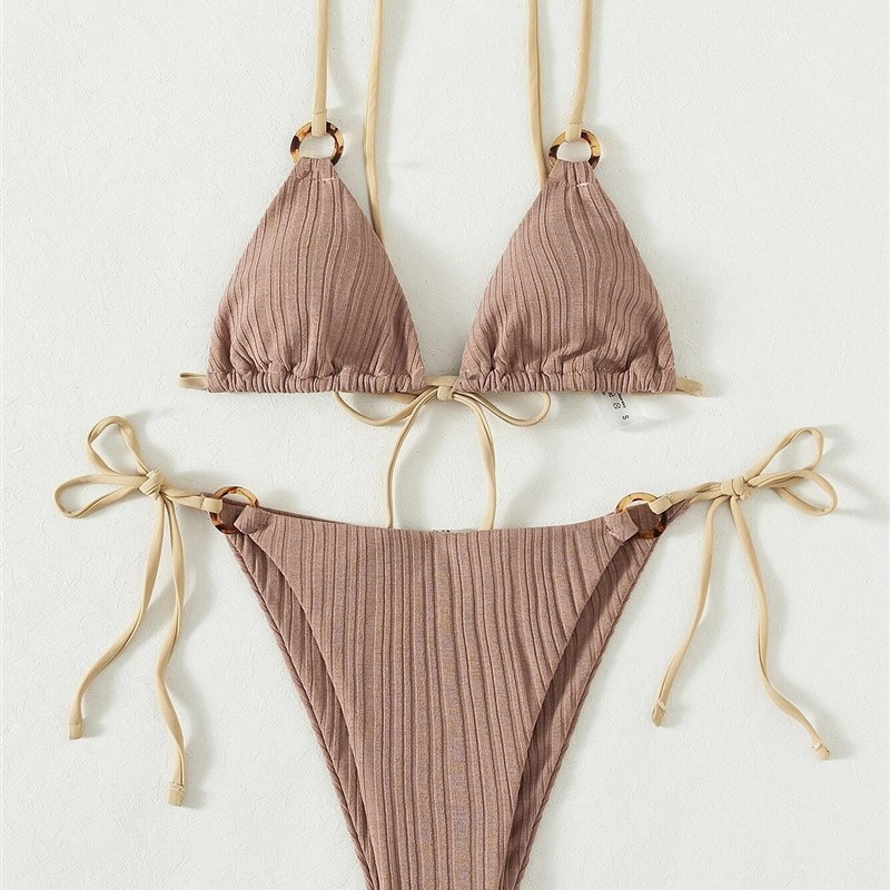 2025 Ins Swimwear European American Bikini Set Sexy Colorful