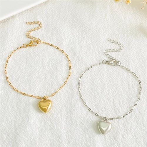 European Simple Fashion Versatile 3D Heart Pearl Pendant Bra