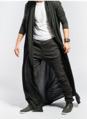 SpringFall Thin Mens Mature Long Slim Fit Windbreaker Leisur