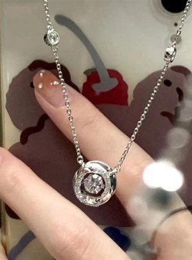 Mobius 3s Heartbeat Necklace Womens Charming Clavicle Chain