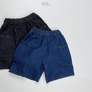 Kids Shorts 2025 Summer Boys Girls Loose Pocket FivePoint Pa