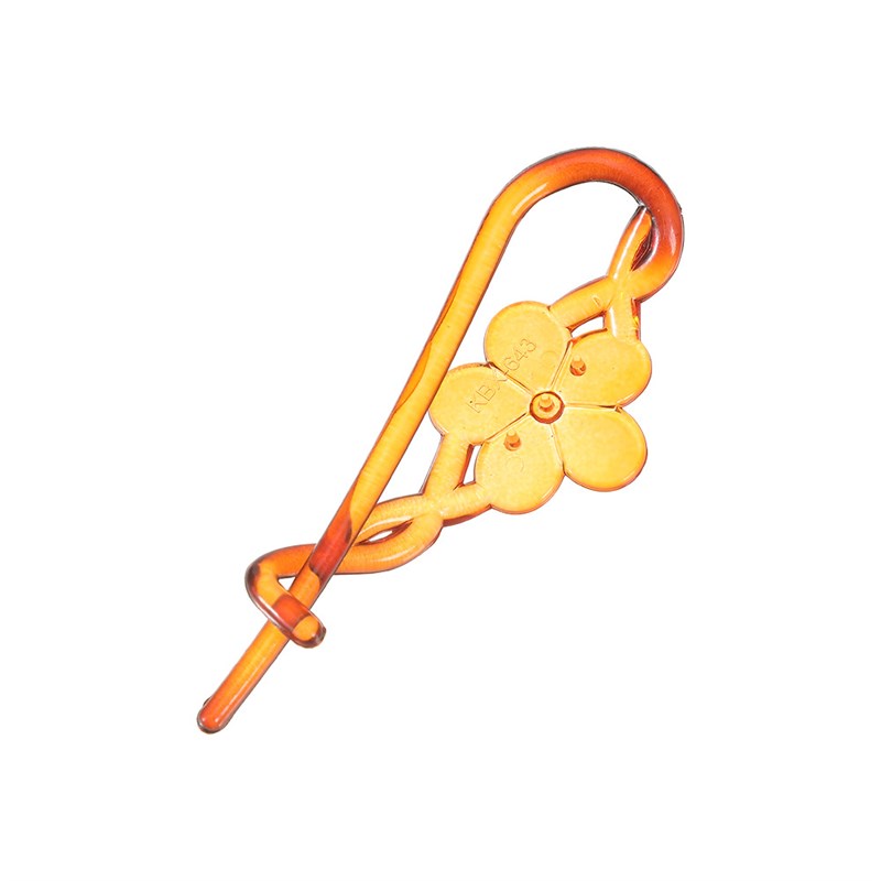 Shiny Flower Twist Clip Womens Matte Back Scalp Hair Claw Cl