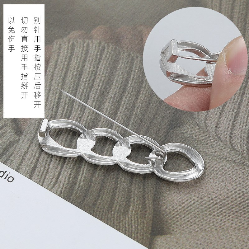 PinType Detachable Waistband Magic Tool No Nail No Sew Alloy