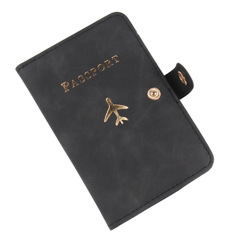 New PU Leather Vaccine Cover Passport Holder Bank Card Sleev