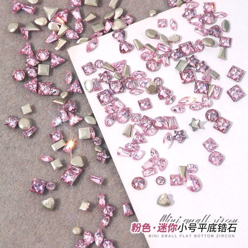 Mini Flat Zircon PinkMini Flat Zircon Pink Sparkling Horse E
