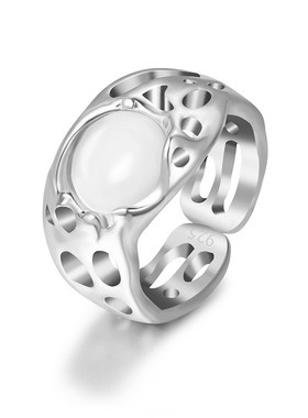 Open Hollow Ring Women Fashionable Ins Irregular Geometric C