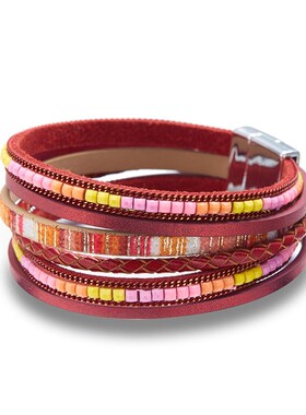 Bohemian Bracelet Leather Handmade for WomenBohemian Style B