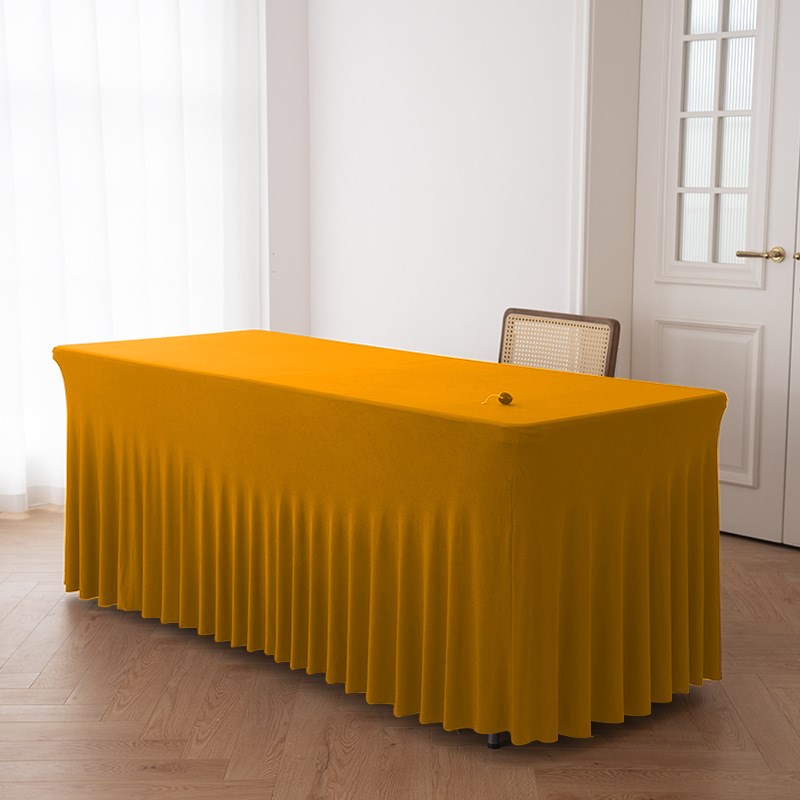 Elastic Tablecloth 6FT Sun Skirt for Wedding Banquet Rectang