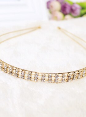 Doublelayer Rhinestone Headband Exquisite Hair OrnamentDoubl