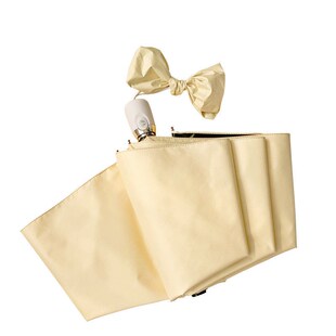 Cream Auto Umbrella Foldable Rain Sun Dualuse UV Protection