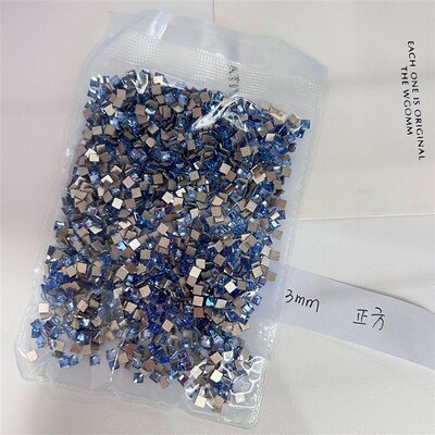 1440PCS Elegant Blue Flatbottom AB Drill Mini Waterdrop Hear