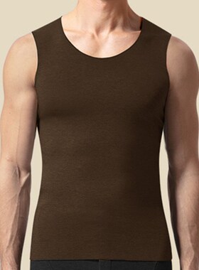 Warm Drilley Vest for Men Innerwear Sleeveless TShirt Seamle