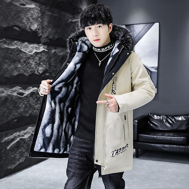 Winter Warm Padded MidLong Hooded Quilted Jacket for Teenage