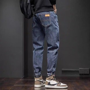 Mens 2025 Straightfit Elastic Slimfit Jeans Casual Long Pant
