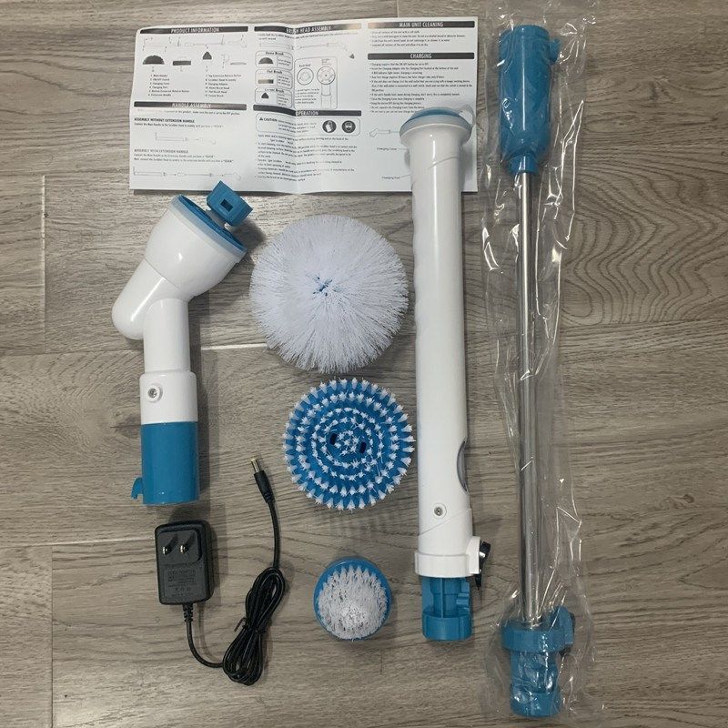 Charging Electric Cleaning Brush Long Handle Telescopic Floo
