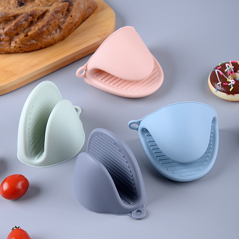 Silicone Heat Insulation Gloves 2Finger Shark AntiScald Pot