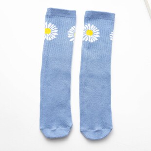NoHeel CandyColored Daisy Socks for Kids Versatile MidCalf S