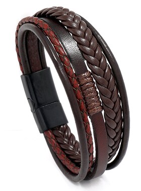 Leather Bracelet Mens Fashion HandmadeSimple Handmade Leathe