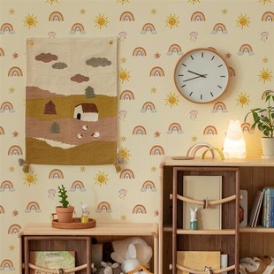 Simple Sun Rainbow Wallpaper Wall Sticker ATW7010 Multiple S