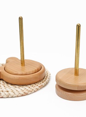 Solid Wood Yarn Winder Knitting Tool Rotatable Spool with Be