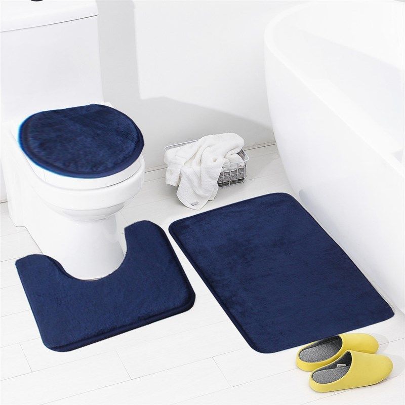Flannel Carpet Memory Foam Bathroom Mat Bathroom AntiSlip Pa