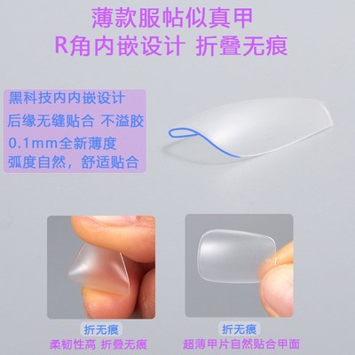 Ultrathin Nongrinding Nail Tips Trapezoid Oval Sizedivided H