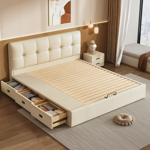 热销⭕齐边床-加高储物-任意定制